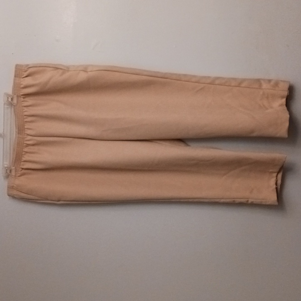 Alfred Dunner size 20W women's light tan pull-on trousers.